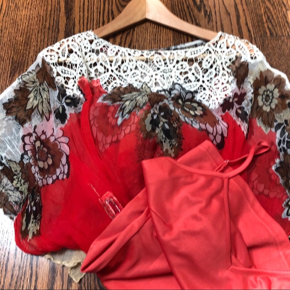 Rene Derhy Summer slip dress with sheer layer - great for travel - Picture 2 of 5